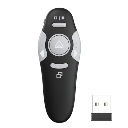 QUI 2 Pack Presentation Clicker Wireless Presenter, Black | RF 2.4G USB Slide Advancer Remote for Office & Classroom,PowerPoint Clicker for Google Slides, Keynote, Mac, Windows