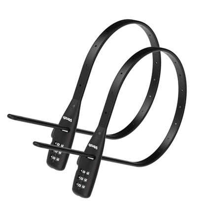 Venzio Adjustable Cable Zip Tie Lock 3-Digit Combination Lock, 2Pack | Security Lock with 304 Stainless Steel Core for Bike, Helmet, Stroller, Luggage, Lightweight & Reusable - size: 540mm 2pack