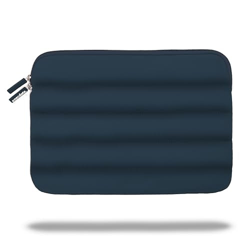 ANECDOTE Laptop Case 13-14 Inch – A Perfect Laptop Sleeve that is Compatible with MacBook Air/Pro and iPad Pro 12.9 – Fits in Your Bag, Made of 100% Nylon with Aesthetic Design (Navy) - color: Navy, size: 13-14 inches