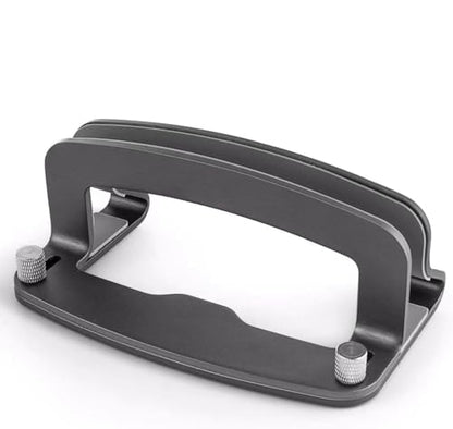 LOTEYIKE Aluminum Vertical Laptop Stand, MacBook Pro Laptop Vertical Stand Dock Holder with Adjustable Slot Fits All Laptops Notebook Tablets MacBook Air- Save Space & Improve Airflow, Grey | with Adjustable Slot Fits All Laptops Notebook Tablets MacBook
