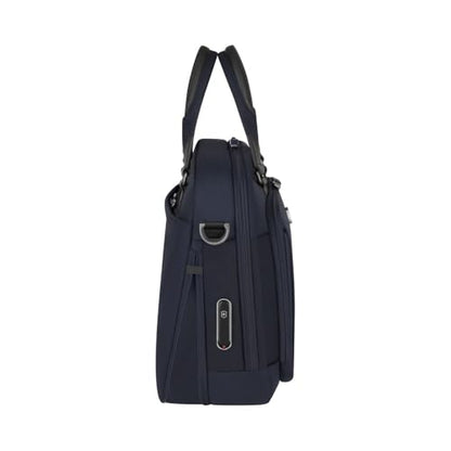 Victorinox Werks Traveler 7.0, Compact Briefcase, Briefcase with 14" Laptop and 11’’ Tablet Compartment, Navy Blue