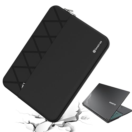 Smatree 15.6 inch Laptop Sleeve for GIGABYTE G5 GD/KD/MD/KC | for 15.6 inch GIGABYTE A5 K1/X1,GIGABYTE Protective Case with Accessory Pocket,Patented Super Corner Design (E601) - color: Elite-Black, size: for 15.6 inch GIGABYTE G5/A5(E601)