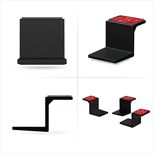 Adhesive Under Desk Laptop Holder Mount, Upto 1.9” / 48mm Thick, For Laptops Macbook Routers Surface iPads Tablets & More, Screw-In & Stick-On - color: Plastic 1.5" Device Mount