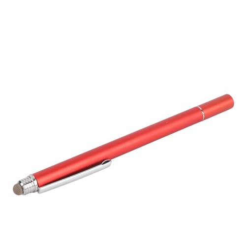 Dioche Capacitive Stylus Pen 2 in 1 Stylus Pen - High Sensitivity Double End Capacitive with Two Tips for Touch Screen & Digital Calendar - Dark Blue (Red) - color: Red