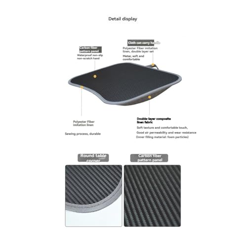 Lap Desk with Cushioned Pillow for Laptops Portable Writing Tray for Work, for Home & Travel Use Without Handle