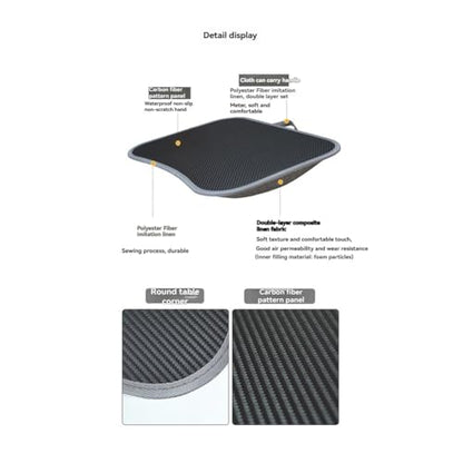 Lap Desk with Cushioned Pillow for Laptops Portable Writing Tray for Work, for Home & Travel Use Without Handle