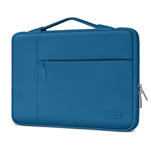 MOSISO Laptop Case 13.3 inch, 13-13.3 inch Laptop Sleeve with Handle Compatible with MacBook Air/Pro 13/Pro 14 M5 M4 M3 M2 M1,HP Dell ASUS Lenovo, Polyester Multifunctional Computer Bag, Lake Blue - color: Lake Blue, size: 13.3 inch