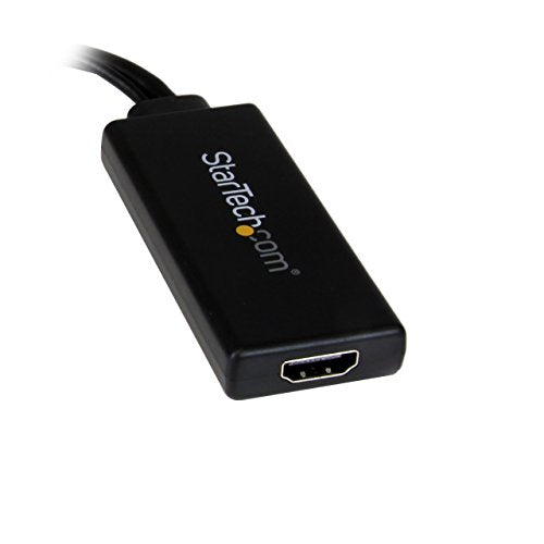 StarTech.com VGA to HDMI Adapter with USB Audio - VGA to HDMI Converter for Your Laptop / PC to HDTV - AV to HDMI Connector (VGA2HDU), Black | USB-powered PC to HDTV converter, Plug and play installation, AV to HDMI connector, Laptop/PC to HDTV, plug-and-