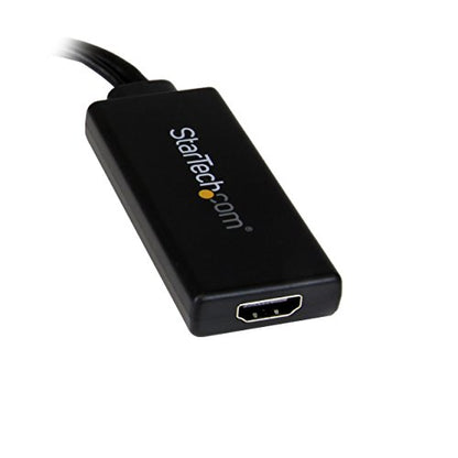 StarTech.com VGA to HDMI Adapter with USB Audio - VGA to HDMI Converter for Your Laptop / PC to HDTV - AV to HDMI Connector (VGA2HDU), Black | USB-powered PC to HDTV converter, Plug and play installation, AV to HDMI connector, Laptop/PC to HDTV, plug-and-