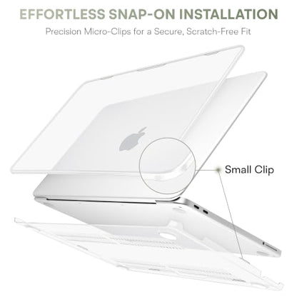 May Chen for MacBook Neo 13 inch Liquid Retina Display ((2026 Release A3404), Slim & Lightweight Protective Case with Screen Protector&Keyboard Cover&Dust Plug, Crystal Clear - color: Crystal Clear