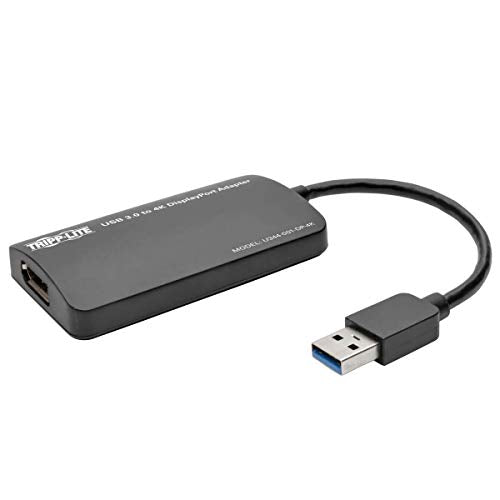Tripp Lite USB 3.0 SuperSpeed to DisplayPort Dual-Monitor External Video Graphics Card Adapter, 512 MB SDRAM, 4K x 2K (U344-001-DP-4K) - style: DisplayPort Dual Monitor (4K x 2K)