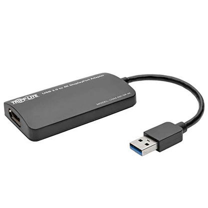 Tripp Lite USB 3.0 SuperSpeed to DisplayPort Dual-Monitor External Video Graphics Card Adapter, 512 MB SDRAM, 4K x 2K (U344-001-DP-4K) - style: DisplayPort Dual Monitor (4K x 2K)
