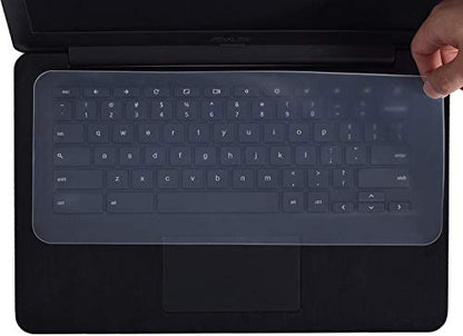 Universal Silicone Keyboard Protector Skin for Laptop Notebook 15 inch /15.6 inch /16 inch /16.4 inch /17 inch /17.1 inch /17.3 inch (14.37 Inch x 5.27 Inch)