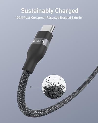 Anker Car Carplay Cable for iPhone 15 16 16 Pro Max Plus,Upcycled Braided USB A to USB C Car Charger&140W USB-C Charger, Anker Laptop Charger,4-Port Multi-Device Fast Charging