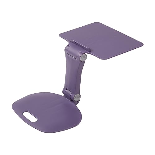ECR4Kids The Surf Folding Portable Activity Lap Desk, Adjustable, Flexible Seating, Eggplant - color: Eggplant