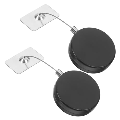 2pcs Retractable Wire Rope Lock Security Cable Lock Steel Cable for Tv Laptop Theft Deterrent