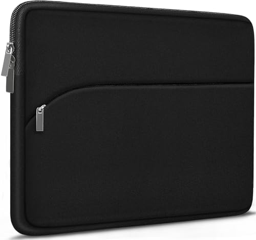 Laptop Case 13.3 inch, Durable Computer Sleeve 14 inch with Front Pocket | Laptop Sleeve, Portable Monitor Protective Computer Bag Compatible with MacBook Air Pro 13.3 inch 14 inch, Dell, HP, Black - color: Black, size: 13.3 Inch