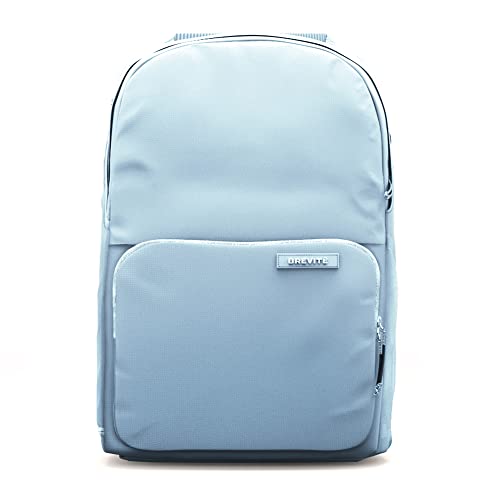 BREVITE The Backpack- Casual daypack backpacks for every function. Compact but spacious 18L aesthetic traveling backpack with laptop compartment. (Misty Blue) - color: Sky Blue