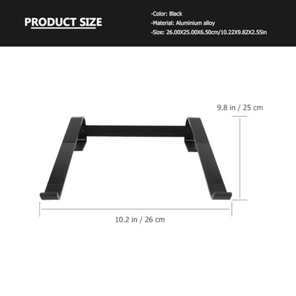 Ergonomic Laptop Stand Folding Portable Aluminium Alloy Holder with Slip Stable Design for Desk Use Eye Level Riser to Posture and Prevent Neck Strain Compatible with MacBook and