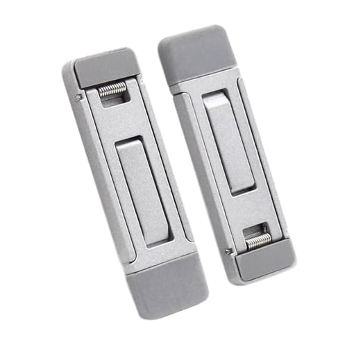 2Pcs Foldable Laptop Stand Portable Notebook Holder Adjustable Cooling Bracket For Laptop Tablet Ergonomic Laptop Tablet Stand - color: Silver