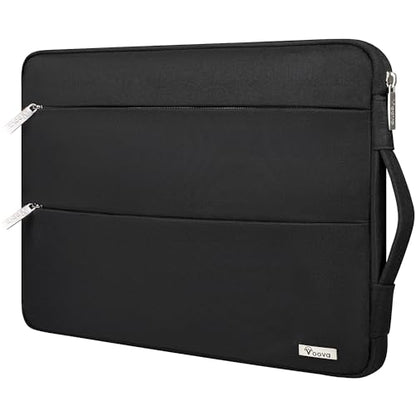 Voova 15-14 Inch Laptop Sleeve, Laptop Case, MacBook Case, Black | Slim splash-proof 14-inch laptop sleeve compatible with MacBook Pro M1-M5 Max, HP, Lenovo, Acer and Asus for daily use - color: Black, size: 14-15 Inch