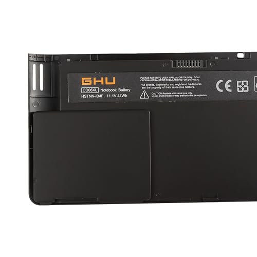 GHU New OD06XL OD06 Laptop Battery Compatible with HP Elitebook Revolve 810 G1 Series Tablet Hstnn-ib4f Hstnn-w91c 698943-001 698750-171 H6l25aa H6l25ut H6L25AA H6L25UT 11.1V
