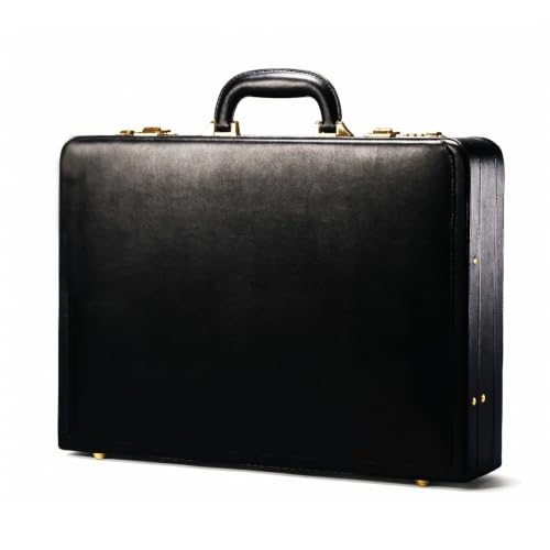 Briefcases for Men,Combo Lock & 16in Laptop Compartmen,Expandable Space,Multi File Organizer, WP Leather，Perfect for Office, Travel【Black】 - color: D-black