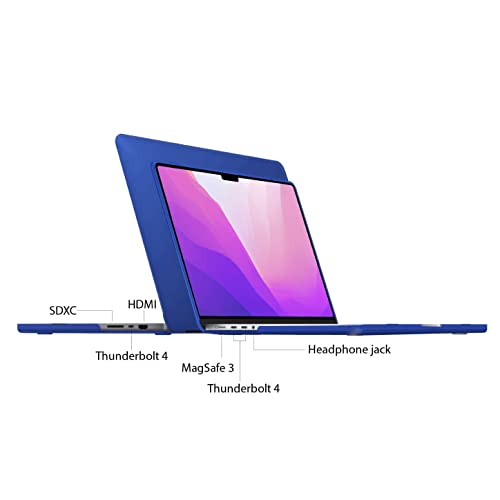 IBENZER Compatible with MacBook Pro 14 Inch Case 2026 2025 2024 2023 2022 M5 M4 M3 M2 M1 A3434 A3112 A3185 A3401 A2918 A2992 A2779 A2442 Mac Pro/Max,HardShellCase&KeyboardCover,Royal Blue, T14RBL+1 - color: Royal Blue, size: For Macbook Pro 14" with Touch