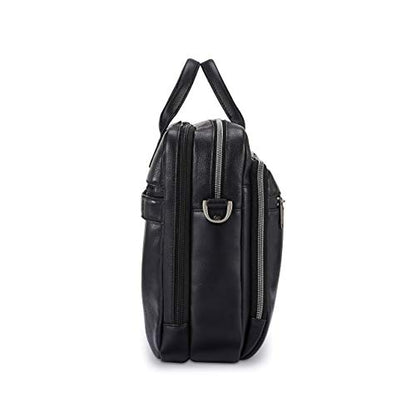 Samsonite Classic Leather Toploader Briefcase - color: Black
