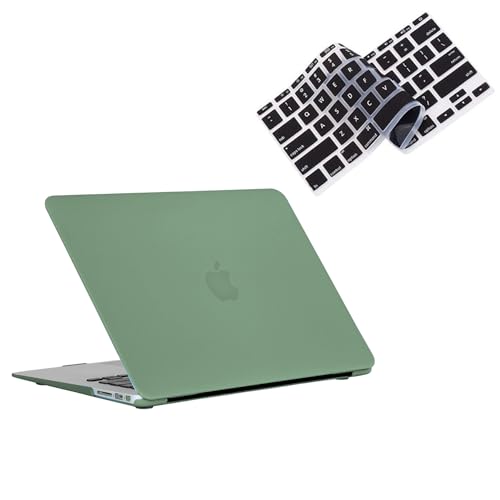 RUBAN Hard Shell Case for MacBook Air 13 Inch (2010-2017), Snap On Cover, Keyboard Cover Midnight Green - color: Midnight Green