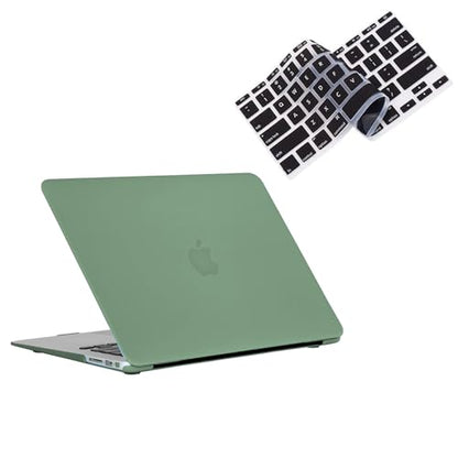 RUBAN Hard Shell Case for MacBook Air 13 Inch (2010-2017), Snap On Cover, Keyboard Cover Midnight Green - color: Midnight Green