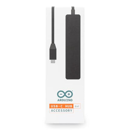 Arduino USB-C Hub (8 in 1) [TPX00241] - 8-in-1 Expansion for Development Boards | HDMI, Ethernet, USB-A & USB-C Ports, SD/TF Card Readers