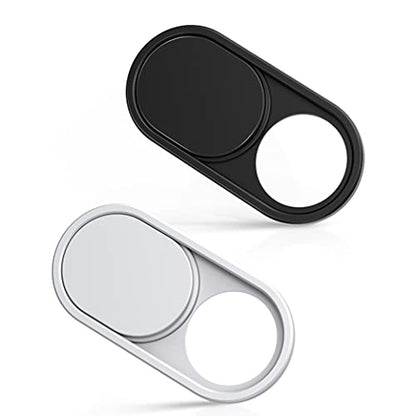 imluckies Metal Webcam Cover Slide, 0.023 inch Camera Cover for Laptop Computer MacBook Pro/Air iMac iPad Tablet iPhone 8/7 Plus, Echo Show/Spot Web Camera Blocker Privacy Protector [1 Black+1 White] - color: 2 Pack-Black and White