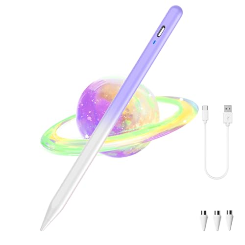 Stylus Pen for Android Tablet,Tablet Pencil for iOS/Android,Gradient Purple | Fast Charge Stylist for Writing/Drawing,Active Stylus Pen for iPhone/Nintendo Switch/Samsung/Mi/HW/Lenovo/Poco X8 Pro/Max - color: Gradient Purple