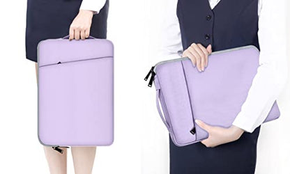 13 Inch Laptop Sleeve Case for 13-inch New MacBook Air M5 A3449 M4 A3240 2025 2026,13 13.6 Inch MacBook Air 13 M3/M2/M1 2020-2024, Computer Carrying Bag with Handle, Purple - color: Purple, size: 13.3-13.6 Inch