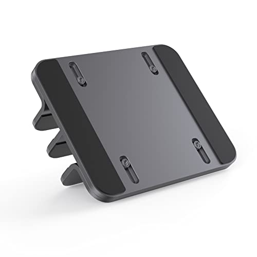 Dual Aluminum Vertical Laptop Stand Organizer, Sturdy Notebook Computer Holder Stand Compatible with New Liquid Retina XDR Apple MacBook Air/Pro/Neo, Mac mini, Apple TV & iPad Pro - Spacegray - color: SpaceGrey