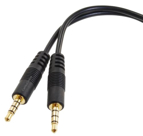 CablesOnline 3.5mm TRRS Female to Dual TRRS Male Stereo 4-Pole Splitter Cable, IP-Y03