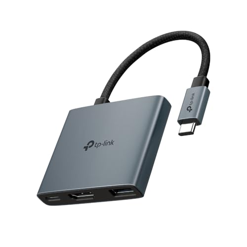 TP-Link USB C Hub 3-in-1 Multiport Adapter (UH3020C) | 4K HDMI | 100W Power Delivery | 1×USB-A 3.0 Port | 5Gbps High-Speed Transfer | USB C Dongle for MacBook, iPad, ThinkPad and More | Plug and Play - size: 3-in-1 USB C Hub