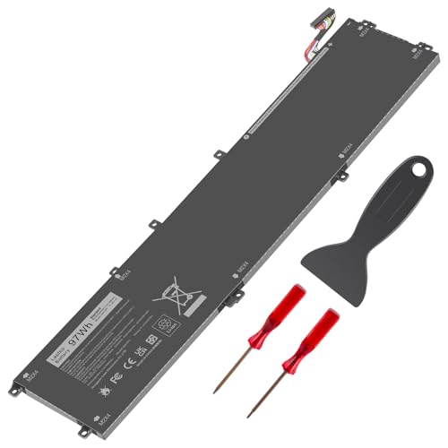 ASUNCELL 6GTPY 97WH Battery for Dell XPS 15 9550 9560 9570 7590 Precision 5510 5520 5530 5540 Vostro 7500 7590,Replacement 4GVGH GPM03 M2X4 5XJ28 05XJ28 5D91C 1P6KD P56F P56F001 P56F002 11.4V - size: 6GTPY 14.96 * 4.80 * 0.73 in