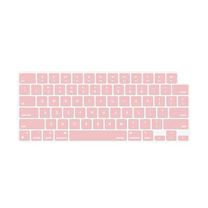MOSISO Keyboard Cover Skin Compatible with MacBook Air 15 inch M3 M2 | A3114 A2941/Air 13.6 A3113 A2681/Pro 14/16 M4 M3 M2 M1, Rose Quartz - color: Rose Quartz