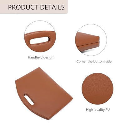 Official Document Computer Bag Stylishly Sleek with Multiple Compartments and Easy to Carry Design - color: Saddle Brown/Pu