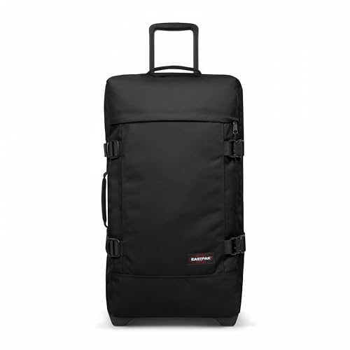 Eastpak Tranverz M – 78L Large Wheeled Luggage with Dual Compartments, TSA Lock, Compression Straps & Smooth-Wheeling System, Black - color: Black, size: 78 Liter Checked Bag