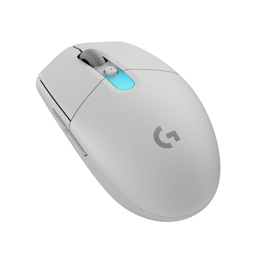 Logitech G305 X SUPERLIGHT Wireless Gaming Mouse, Lightweight 59g, HERO 44K Sensor, RGB lighting, LIGHTSPEED and Bluetooth, 130+ Hr Battery Life, 6 Programmable Buttons, Compatible with PC/Mac - White - color: White, style: Superlight