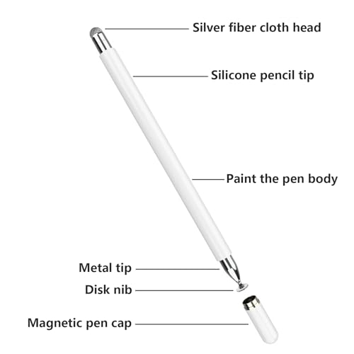 Capacitive Touch Screen Stylus Touch Pen for Tablet Phone Laptop Smooth Writing Drawing Taking Comfortable Long Term Use