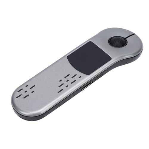XUMIUZIY Wireless Presenter Remote Rechargeable, 2.4G Bluetooth Presentation Clicker with Touchpad for PC Laptop (Grey) - color: Grey