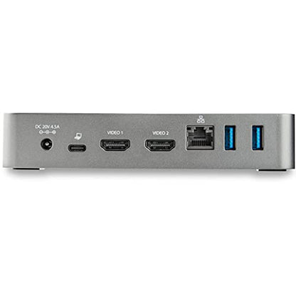 StarTech.com USB-C Dock - Dual Monitor 1080p HDMI Laptop Docking Station - 65W Power Delivery - 1x USB-C, 3x USB-A, Ethernet - Dual Video Display USB 3.1 Gen 1 Type-C Dock - Mac & Windows (DK30CHHPD)