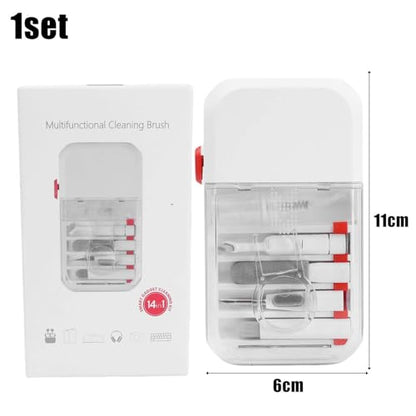 14-in-1 Portable Multi-Functional Electronic Cleaner Set for Phone Earbuds Keyboard Cleaning Brush Tools Kit