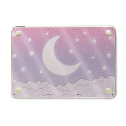 Glossy Glitter Laptop Skin Compatible with Apple MacBook Neo - Baby Moon - Premium 3M Vinyl Protective Wrap Decal Cover - Easy to Apply | Crafted in the USA by MightySkins - color: Baby Moon, size: MacBook Neo Full Cover Skin, style: Glossy Glitter Finish
