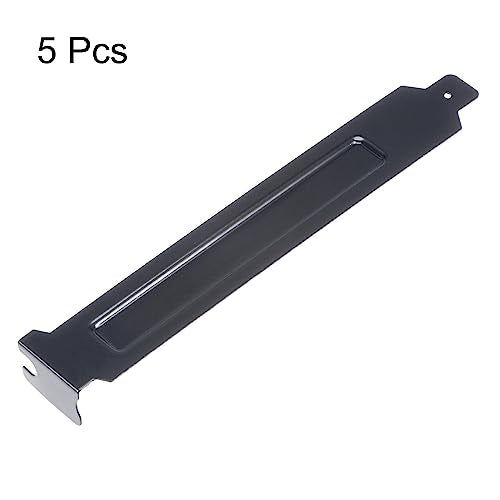 uxcell PCI Slot Covers with Screws for PC Case Dustproof Black 5pcs