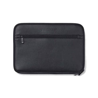 4-in-1 Laptop Screen Shade – Original Pro Sleeve – Built-In 4-in-1 Screen Shade, VeganHemp Leather, Sun, Privacy, Heat & Contrast Protection, Fits 14” MacBook, Patented, Black | PHILBERT Danish Design - color: Black, size: 14in